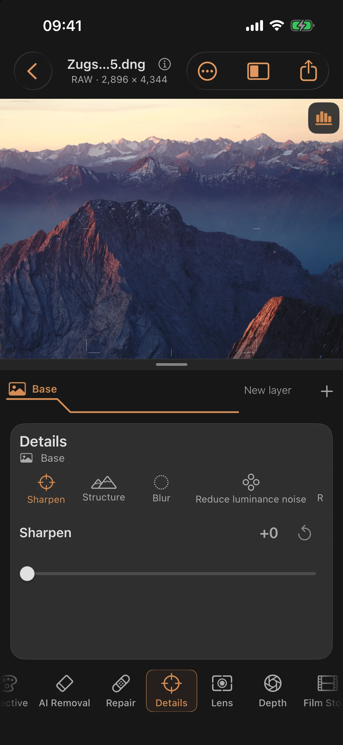 Details: Sharpening, Noise Reduction, and Blur