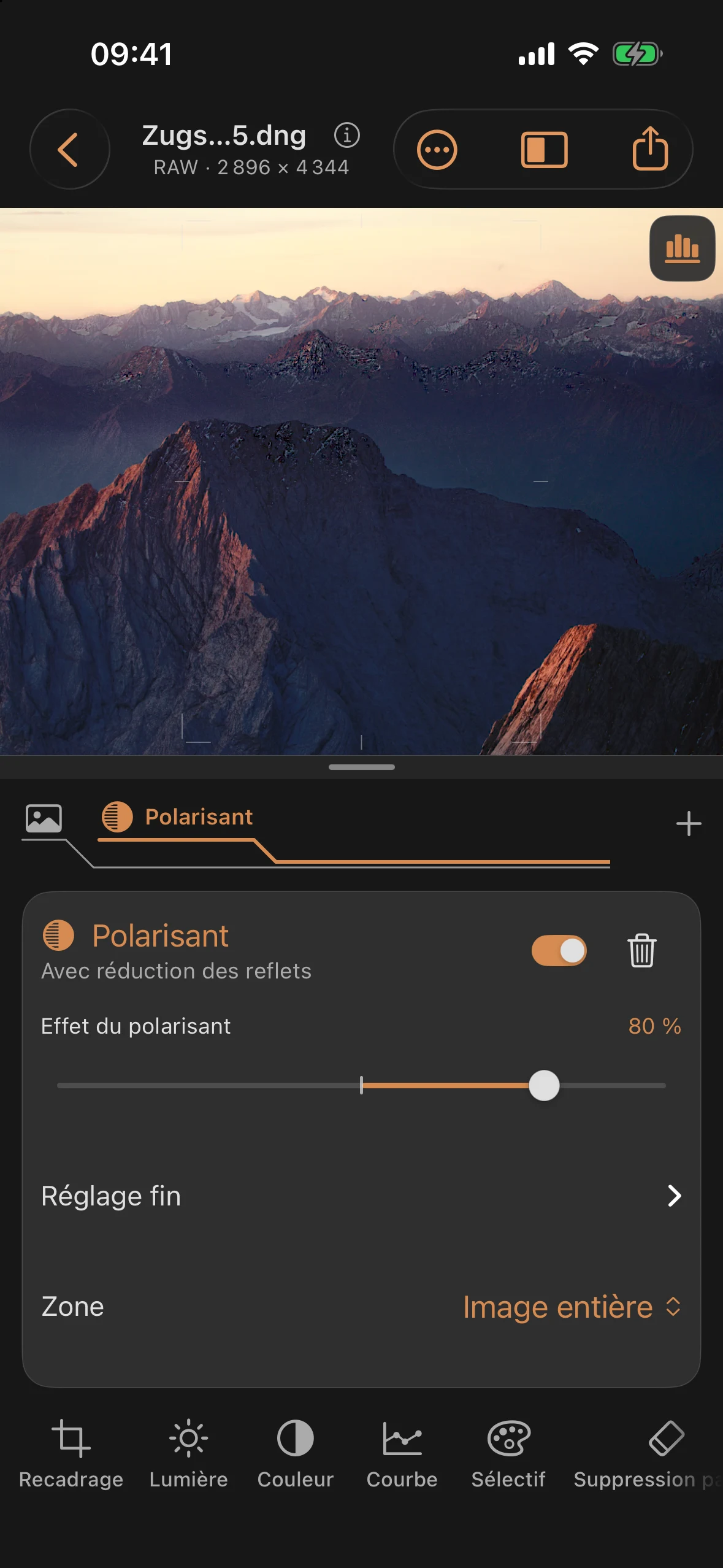 Reflets: Réduire les reflets grâce au filtre polarisant