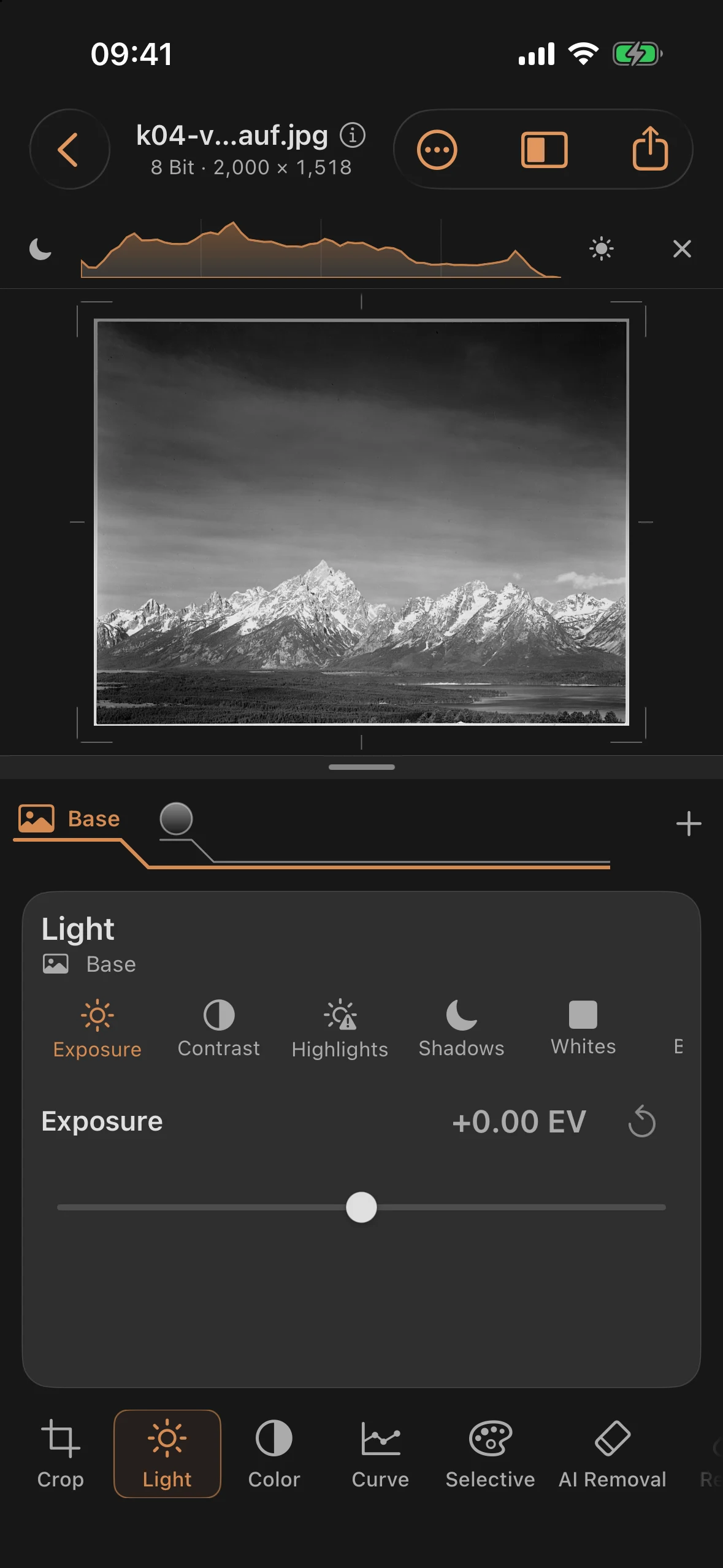 Finished Teton panorama with a dense sky and a fully detailed foreground