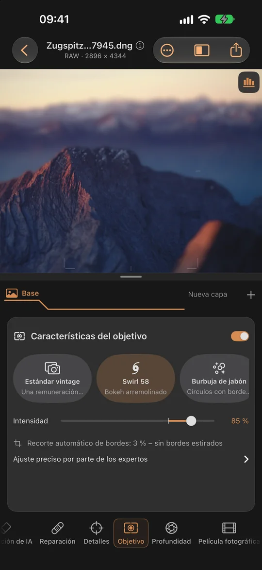 Diseñar las características del objetivo · iPhone