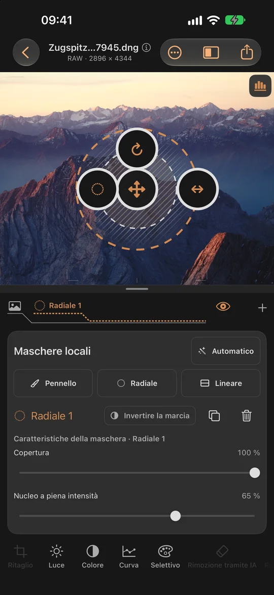 Modifica mirata con le maschere · iPhone