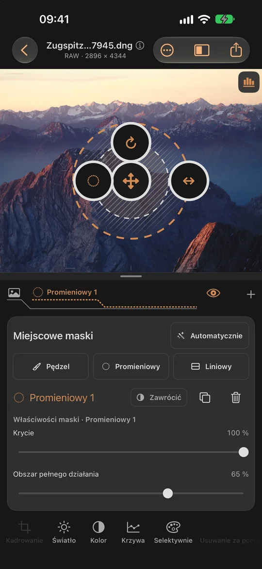 Precyzyjna obróbka przy użyciu masek · iPhone